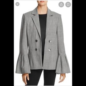 Style Mafia Lotta Plaid Bell Sleeve Blazer